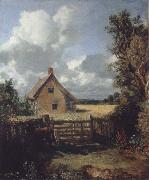 A cottage in a cornfield John Constable